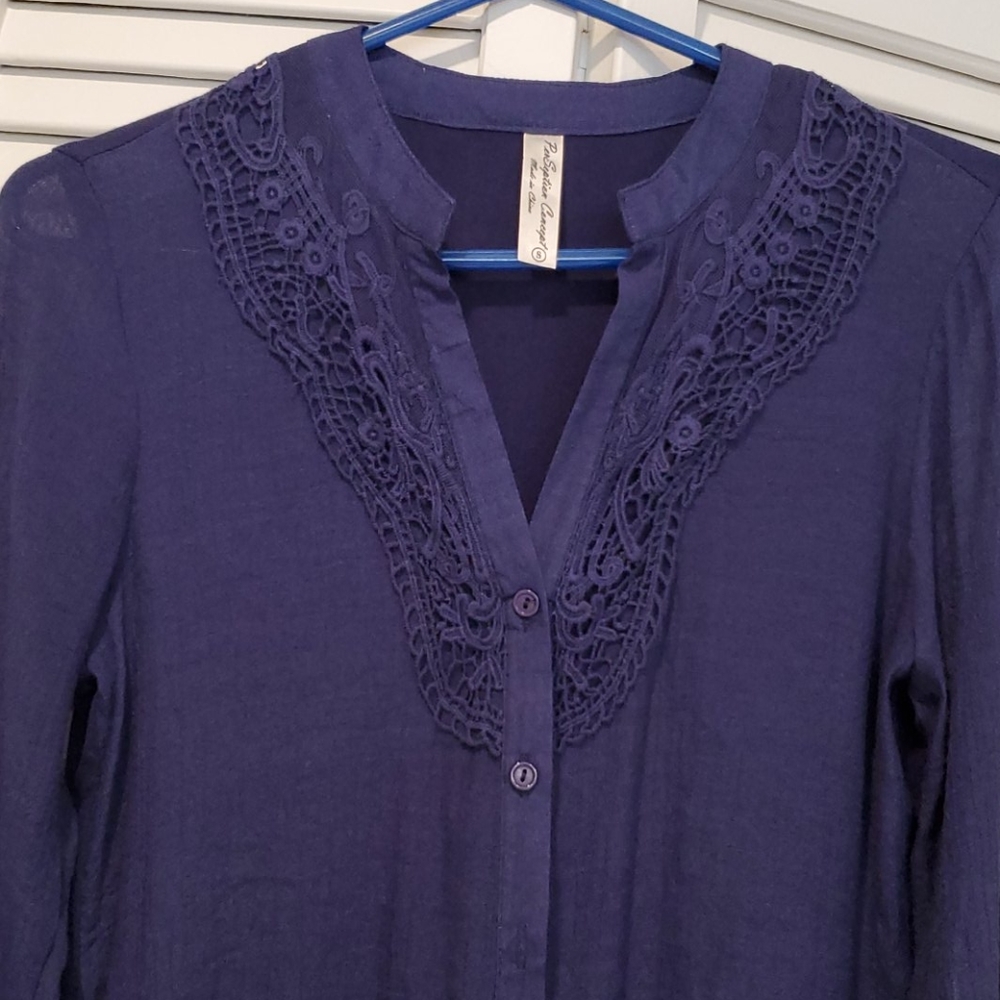 Navy Blue Button Down Shirt